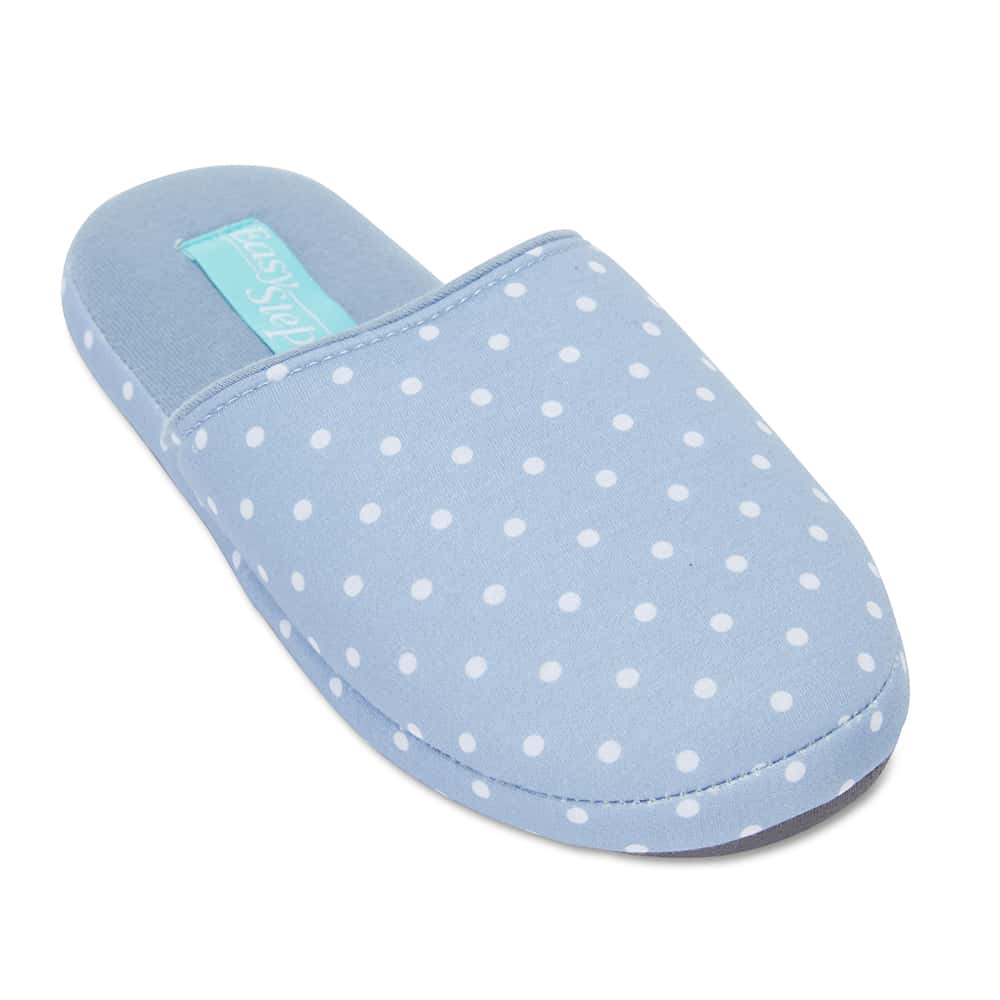 Suzie Slipper in Pale Blue Fabric