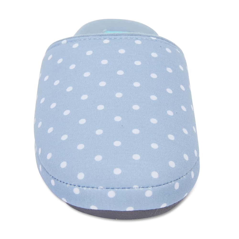 Suzie Slipper in Pale Blue Fabric