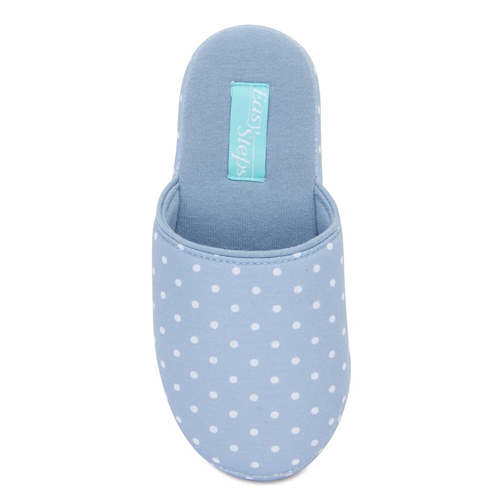 Suzie Slipper in Pale Blue Fabric