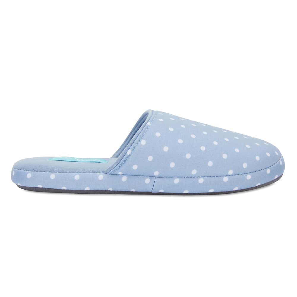 Suzie Slipper in Pale Blue Fabric