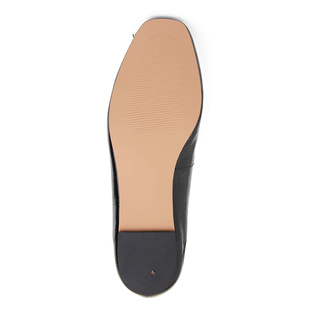 Tabbatha Flat in Black Patent