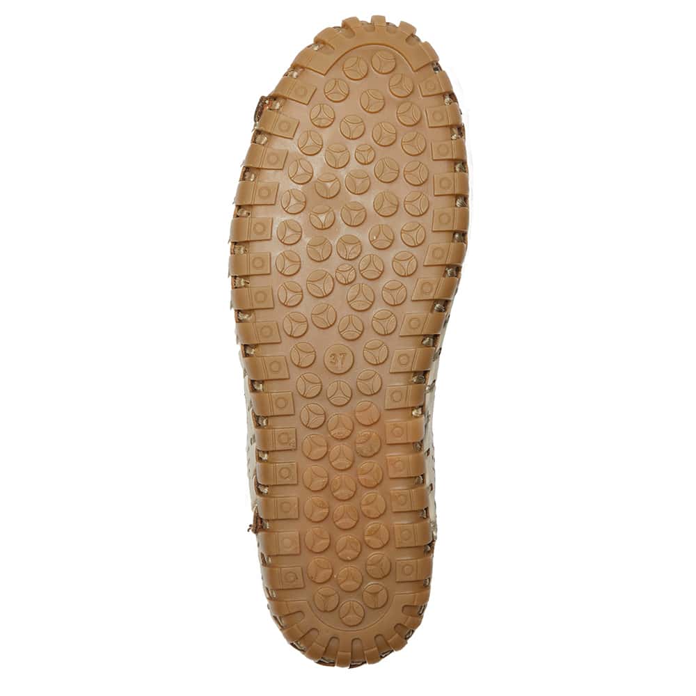 Talan Brogue in Off White Leather