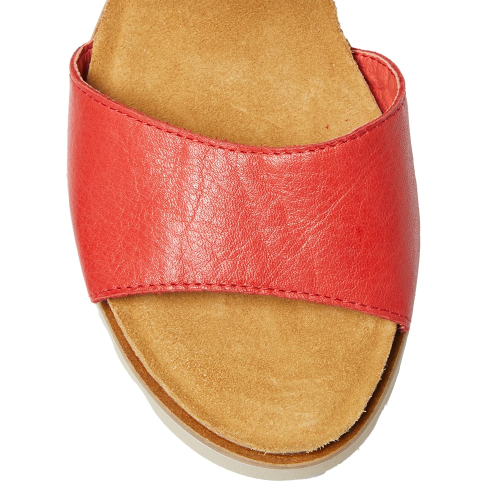 Terrace Espadrille in Red Leather