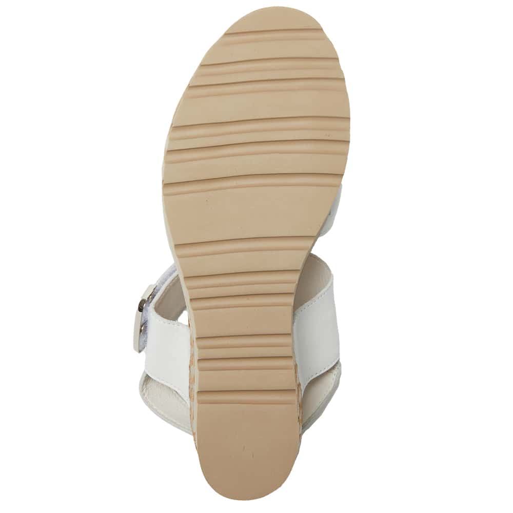 Terrace Espadrille in White Leather