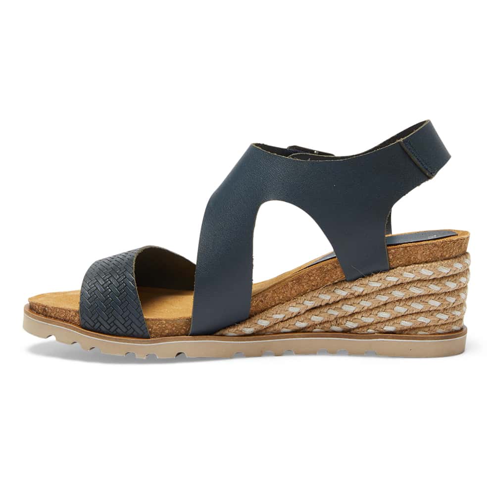 Theo Espadrille in Navy Leather