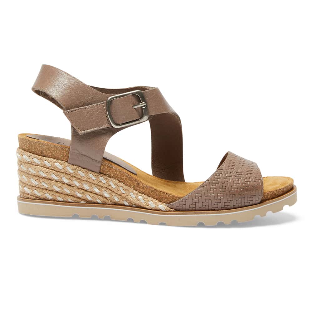 Theo Espadrille in Taupe Raffia
