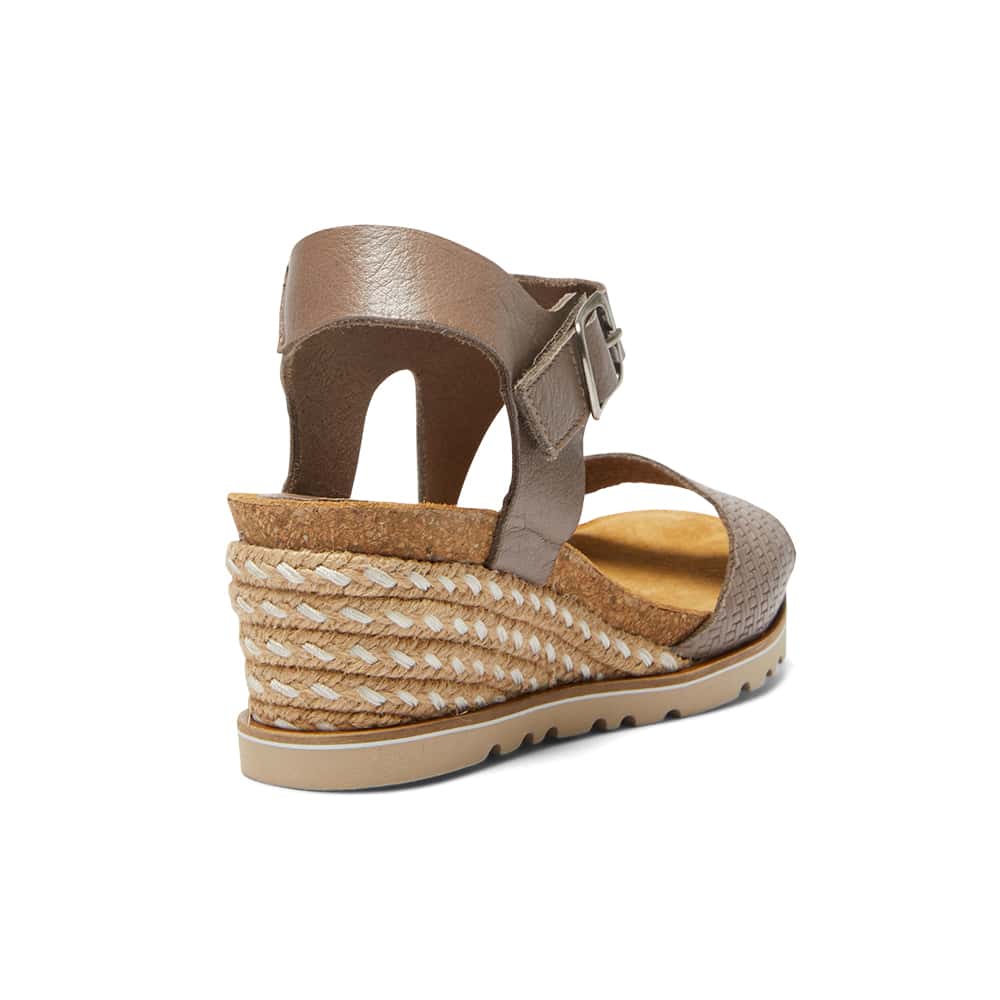 Theo Espadrille in Taupe Leather