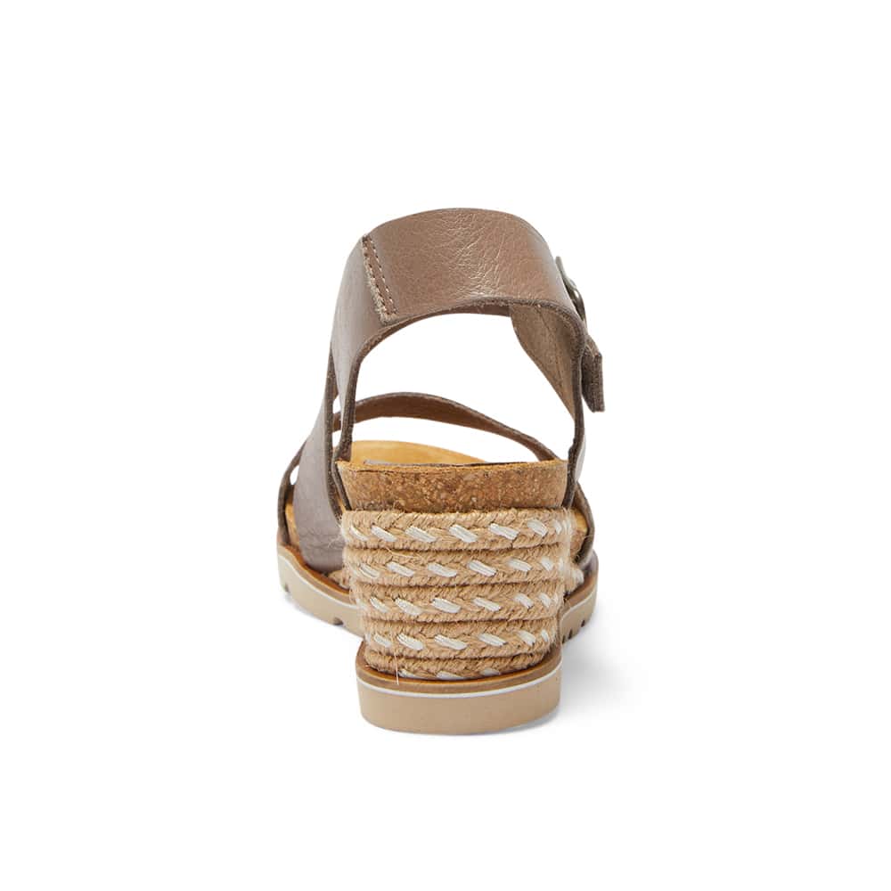 Theo Espadrille in Taupe Raffia