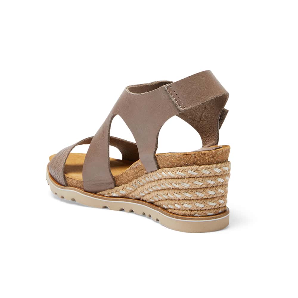 Theo Espadrille in Taupe Raffia