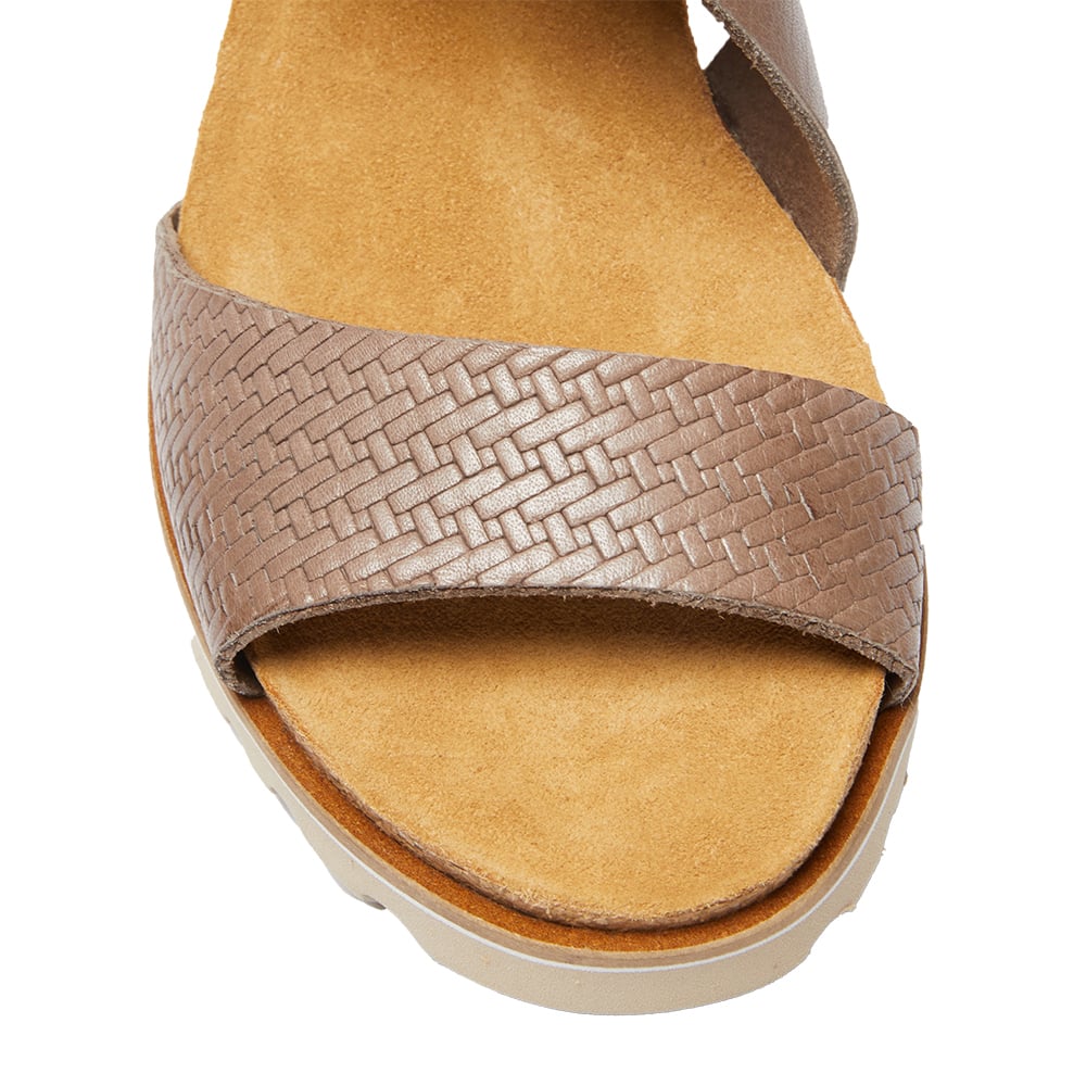 Theo Espadrille in Taupe Leather