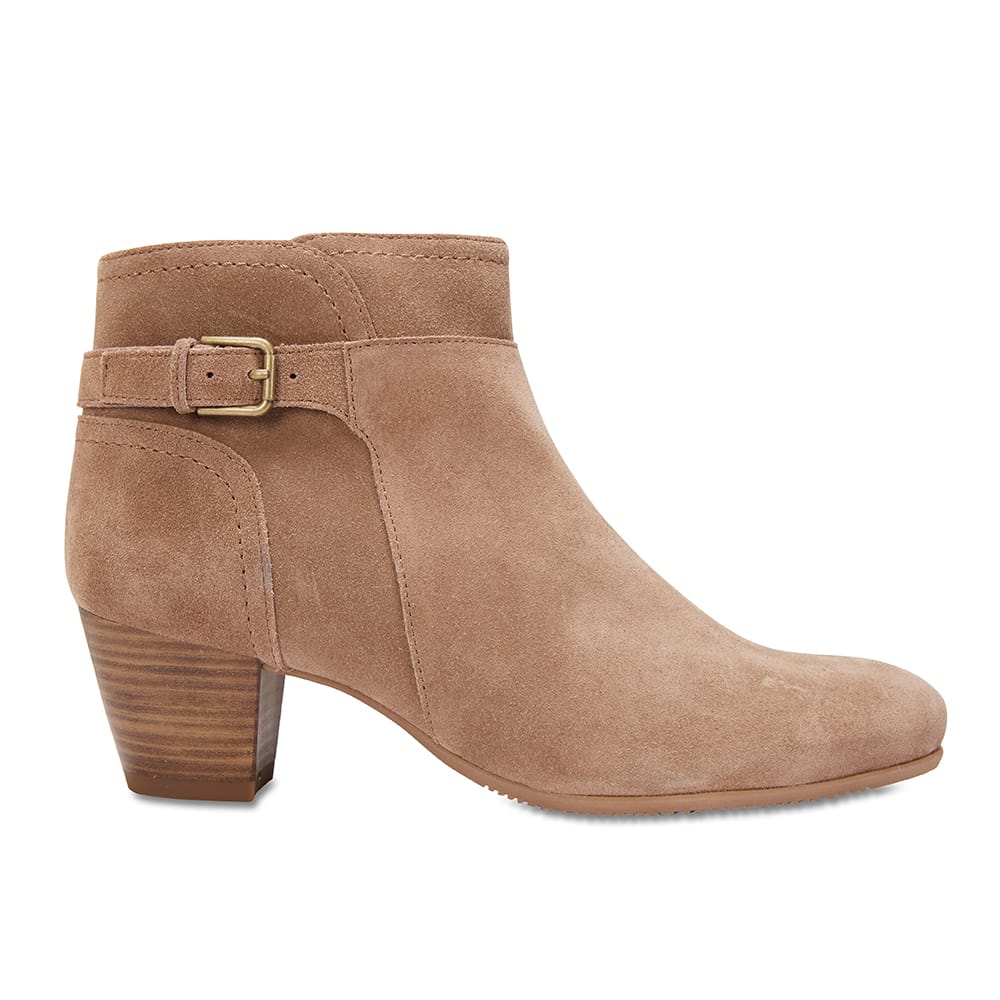 Tokyo Boot in Taupe Suede