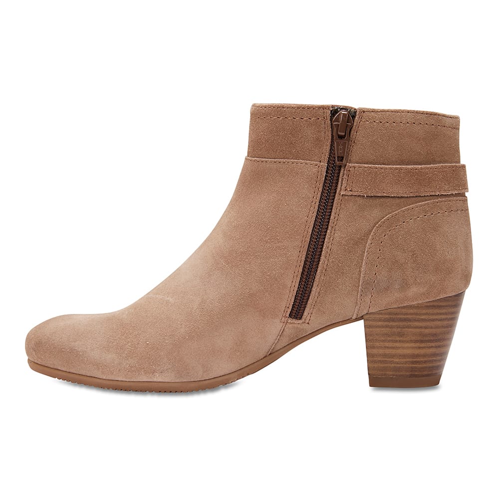Tokyo Boot in Taupe Suede