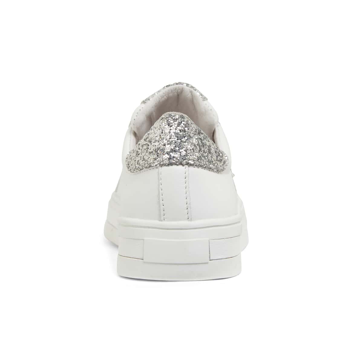 Ultra Sneaker in White Glitter Leather