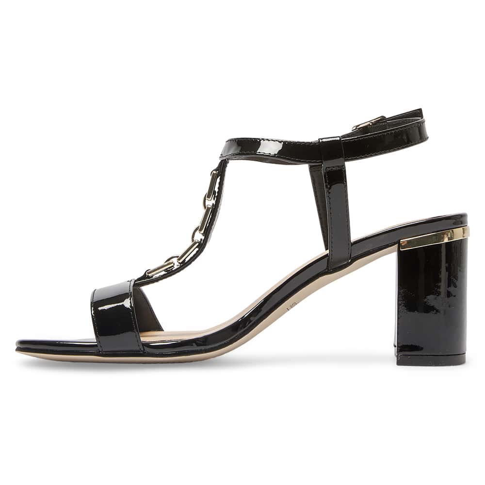 Unicorn Heel in Black Patent