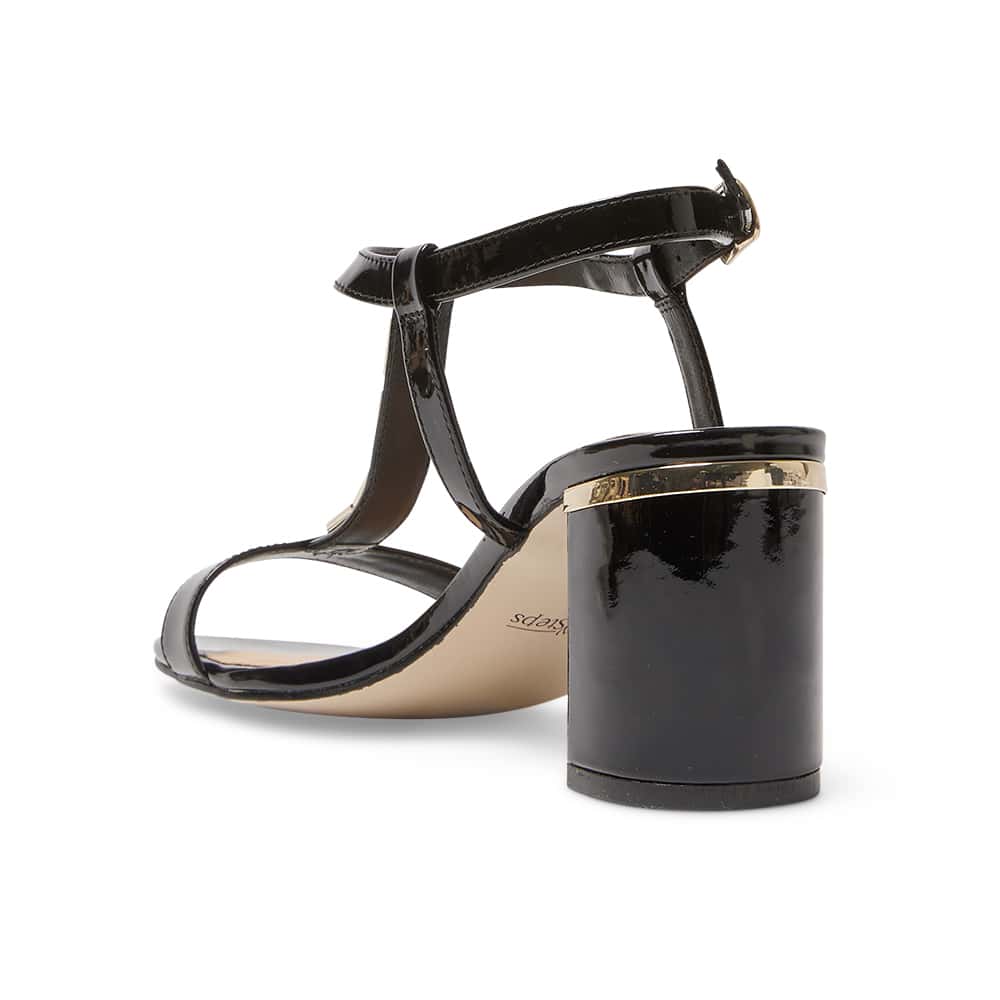 Unicorn Heel in Black Patent