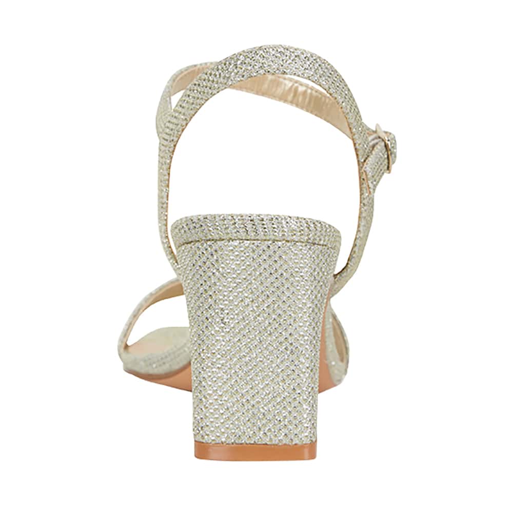Unison Heel in Soft Gold Fabric