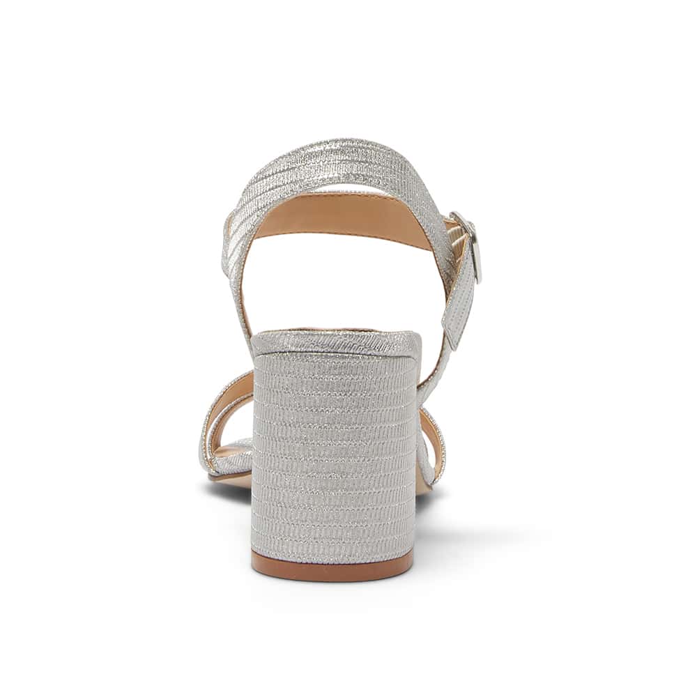 Unity Heel in Silver Fabric