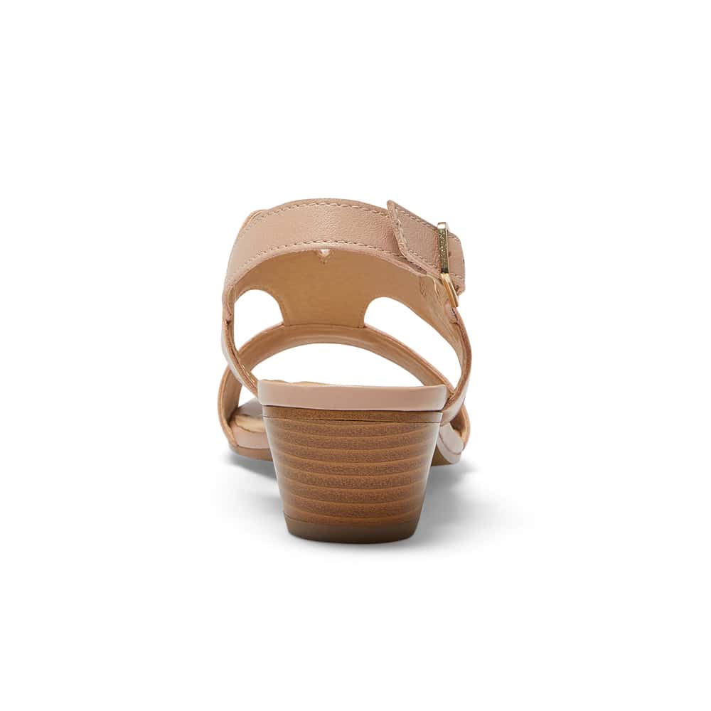 Valetta Heel in Blush Leather