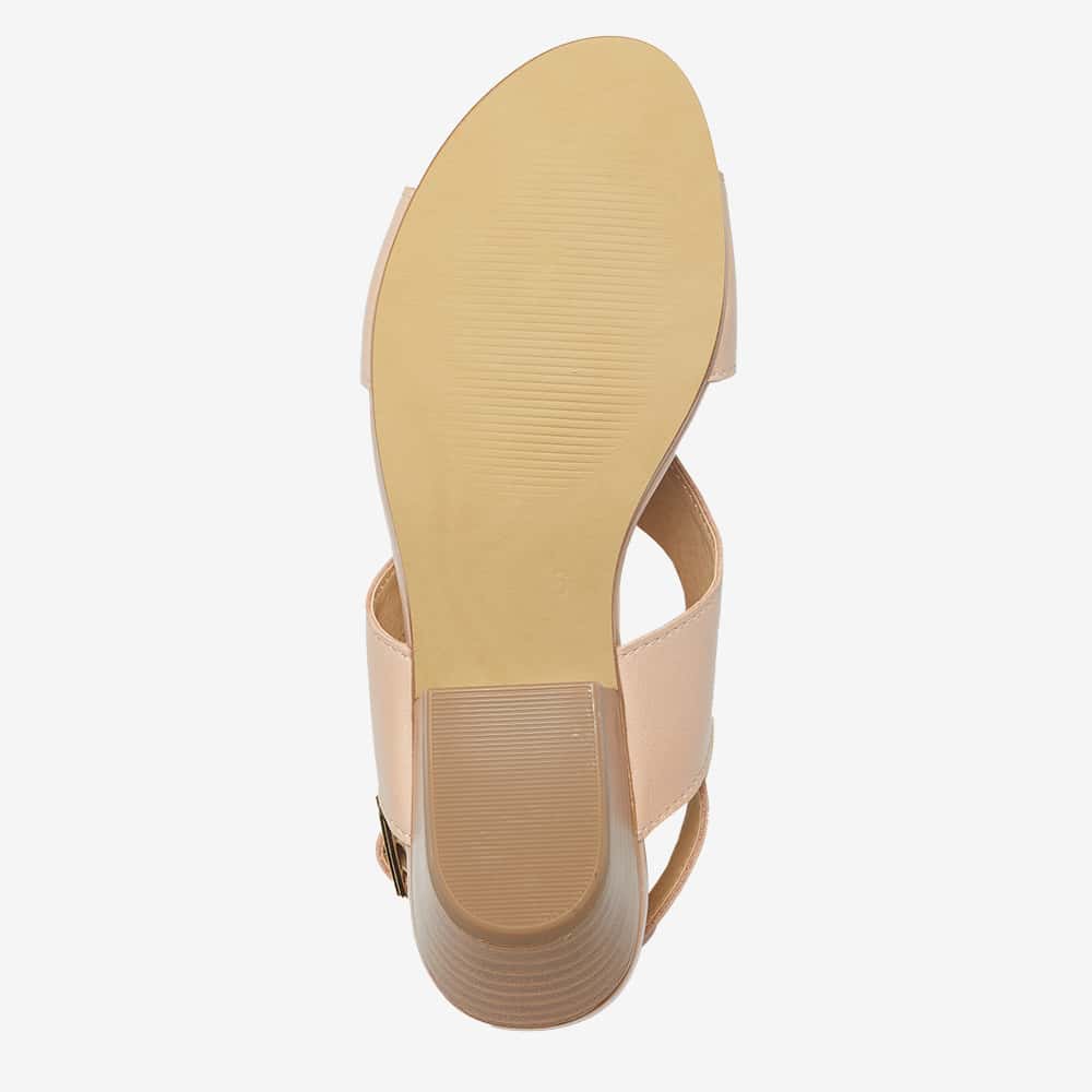 Valetta Heel in Blush Leather