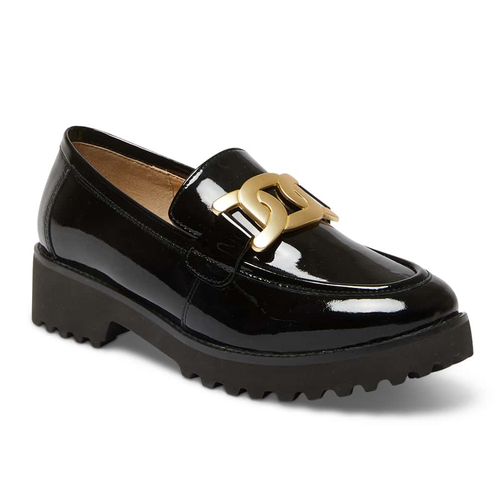 Valley Loafer in Black Patent