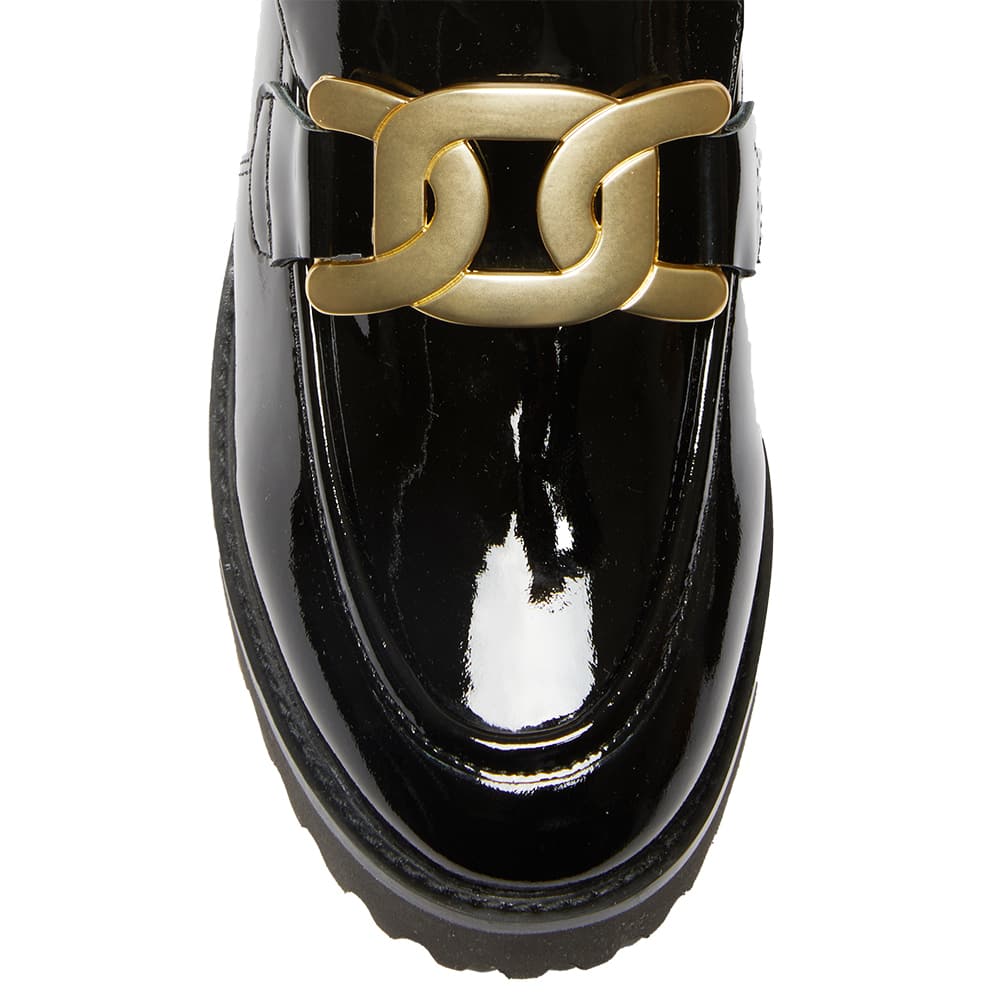 Valley Loafer in Black Patent