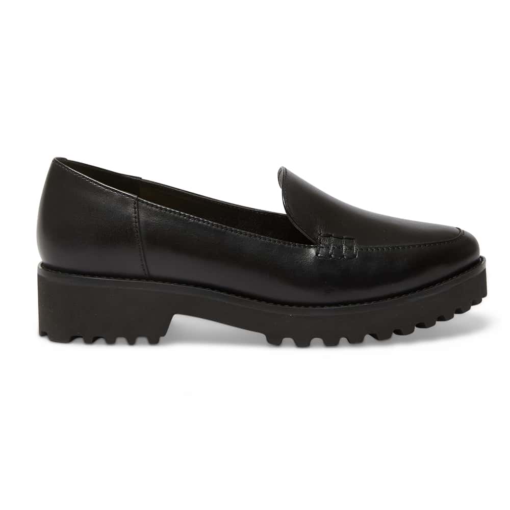 Veanna Loafer in Black Leather