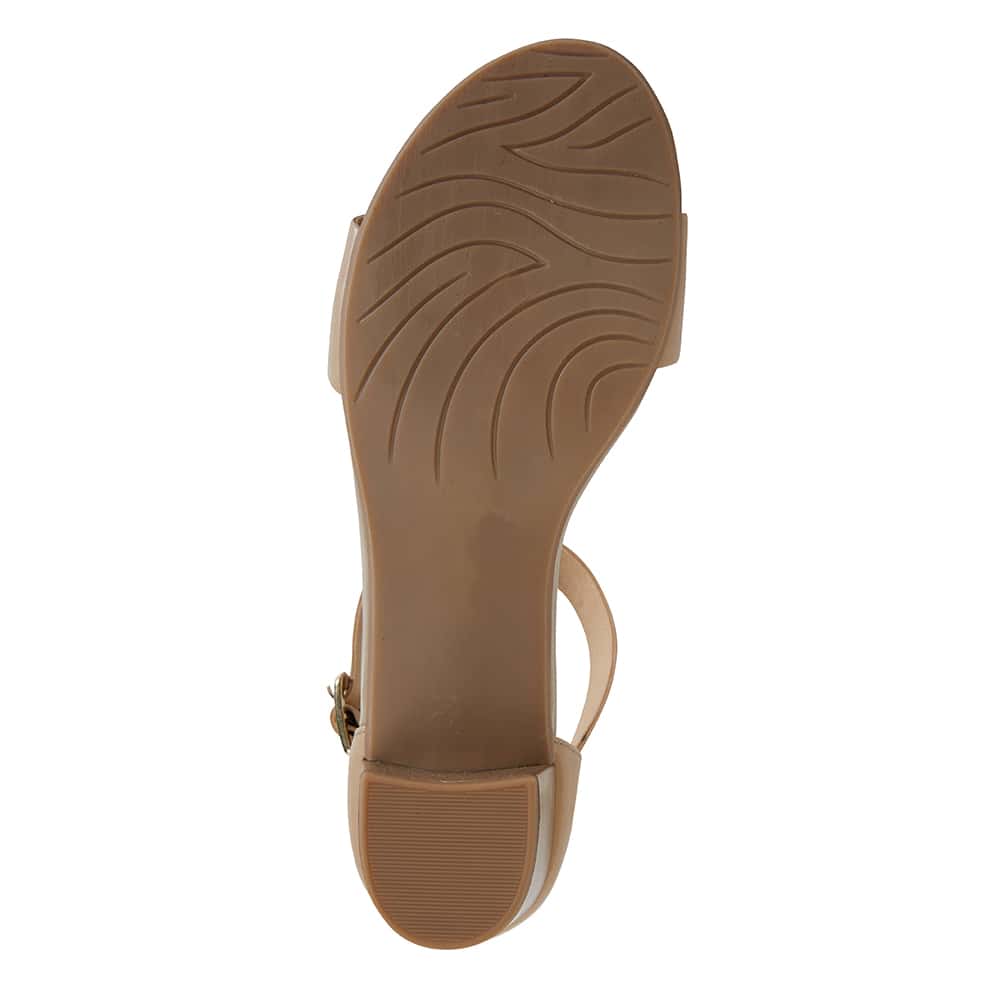 Vella Heel in Neutral Leather