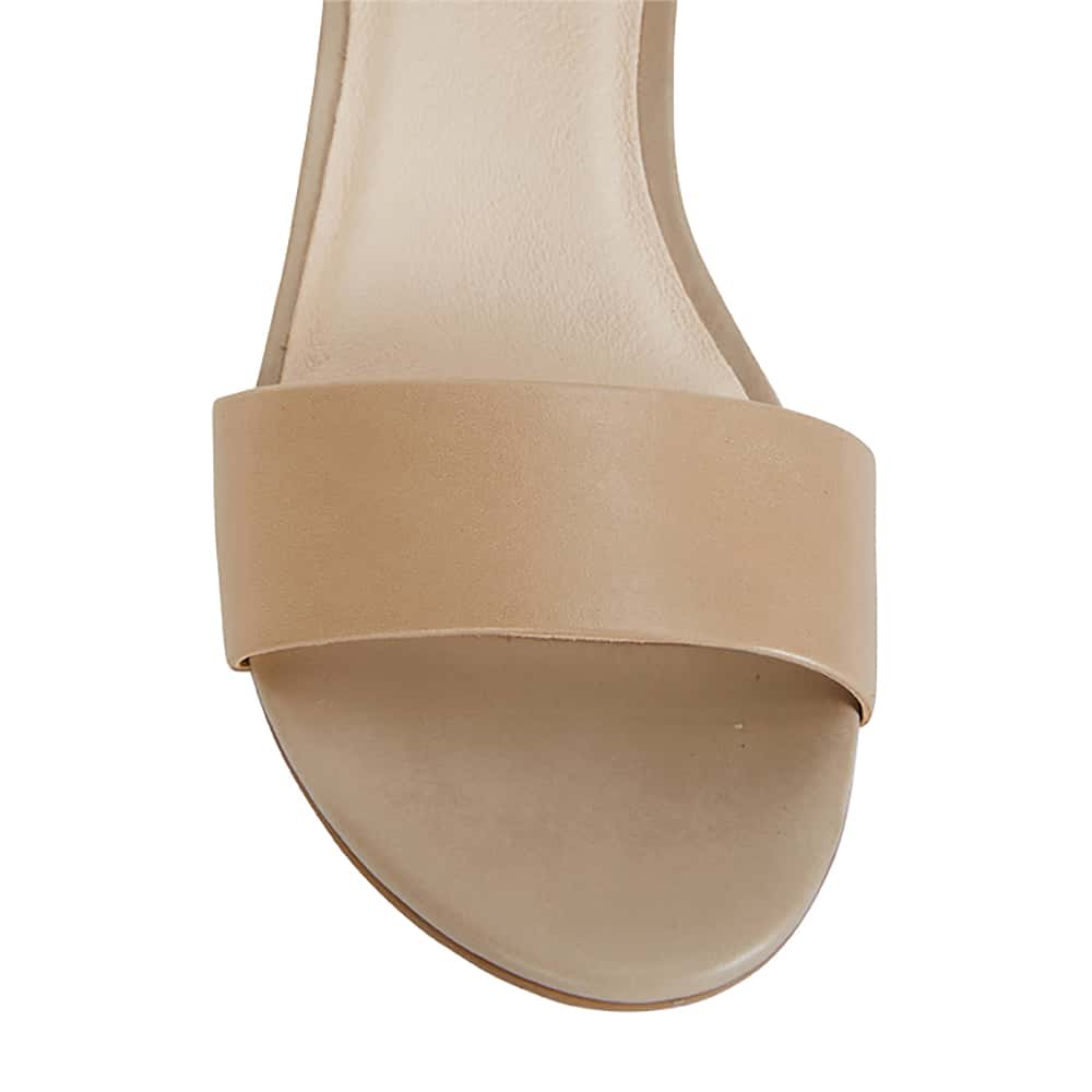 Vella Heel in Neutral Leather