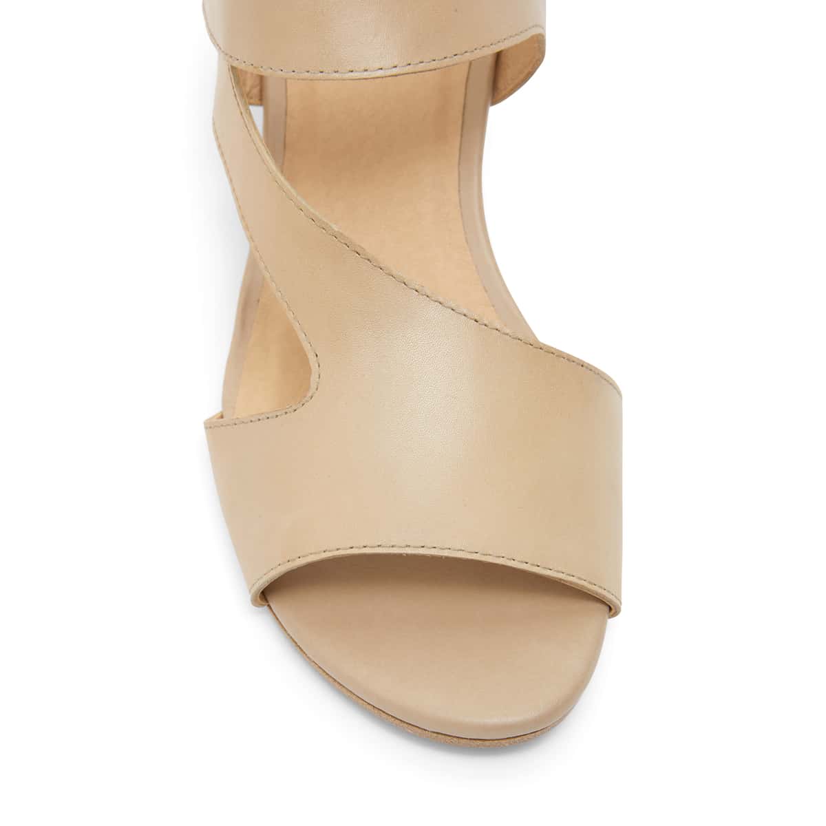Venice Heel in Nude Leather