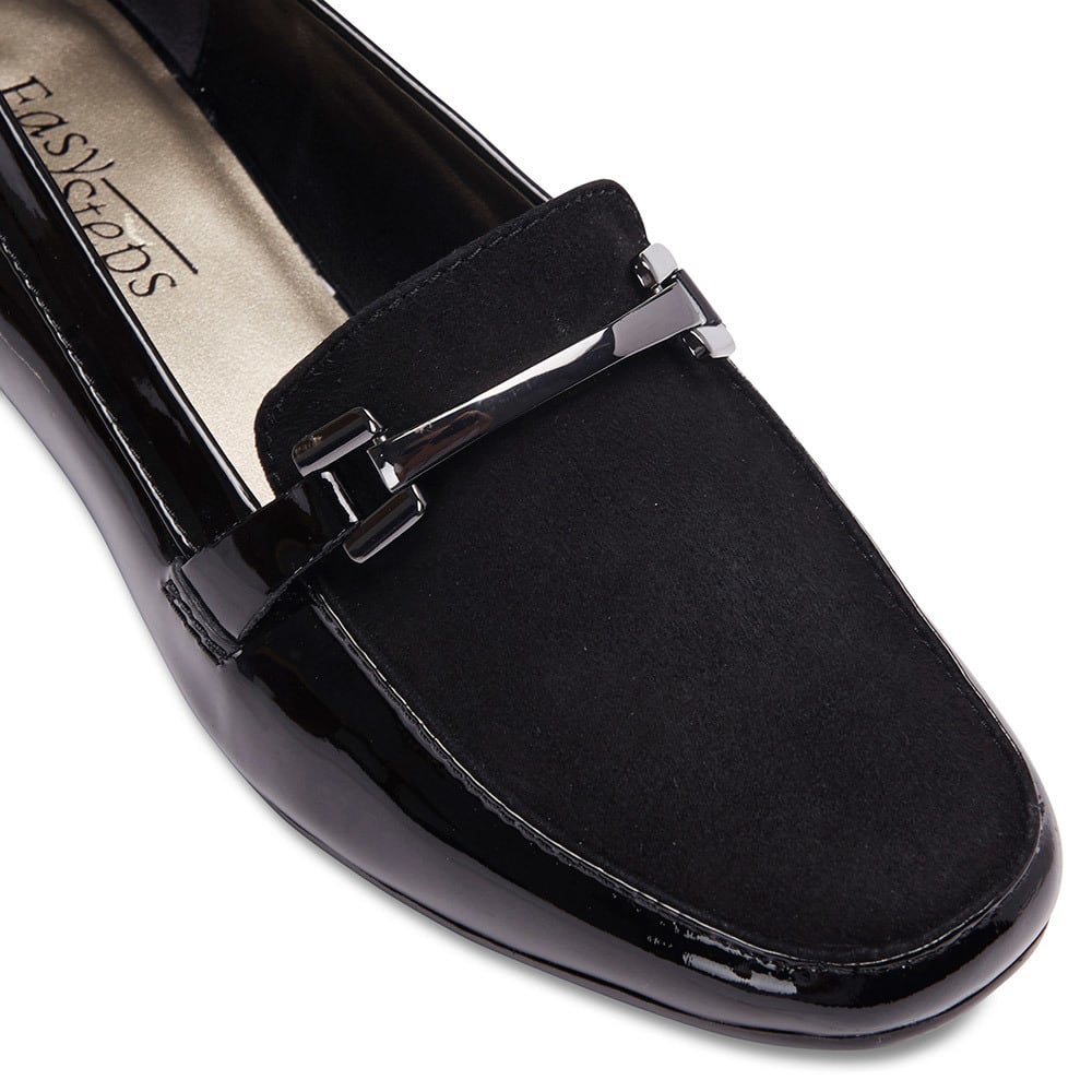 Verona Loafer in Black Suede