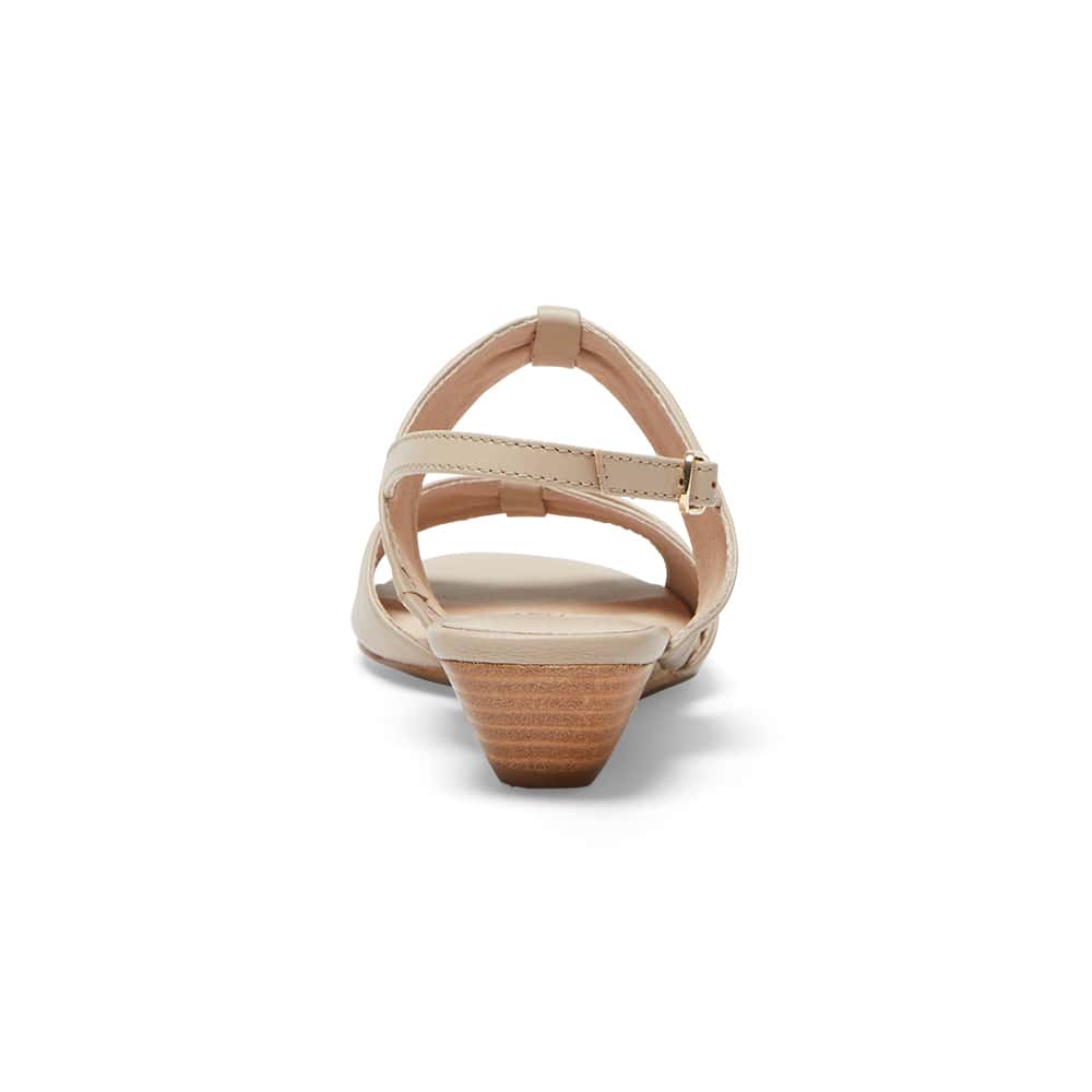 Vicky Heel in Nude Leather