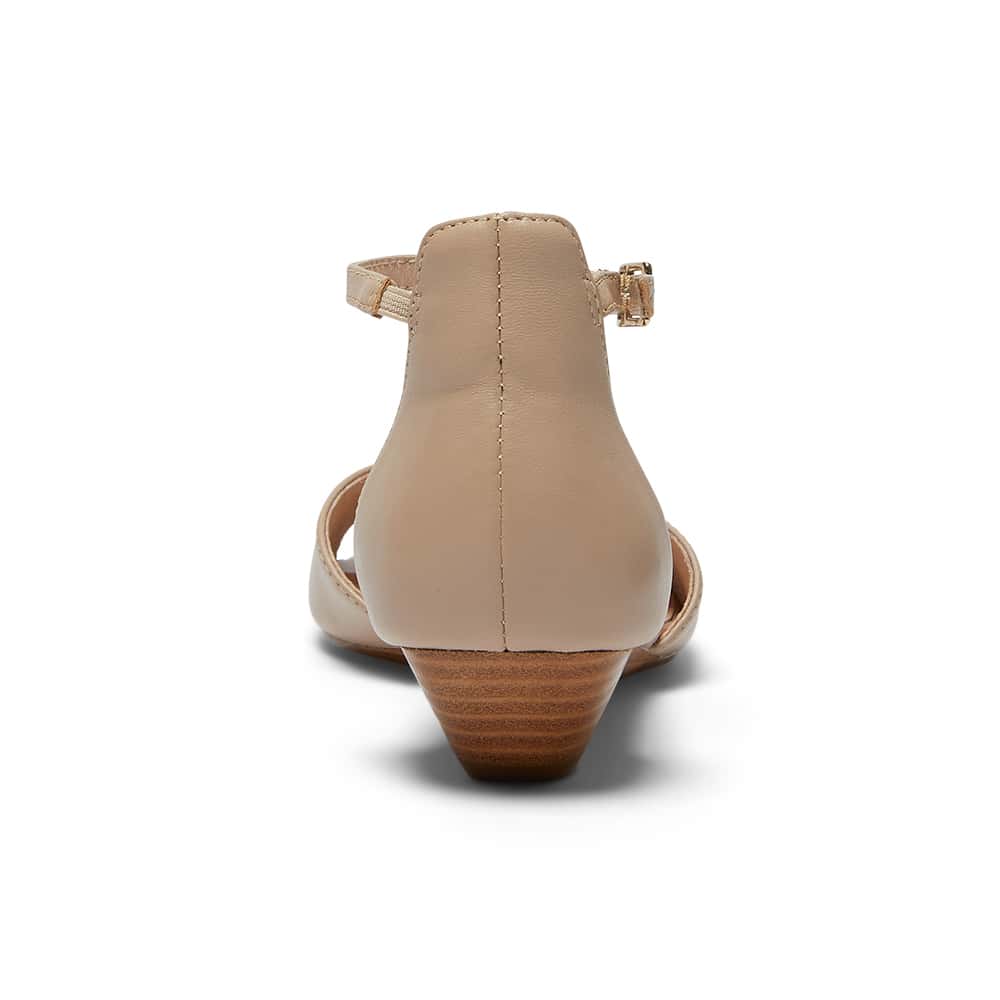 Vince Heel in Nude Leather