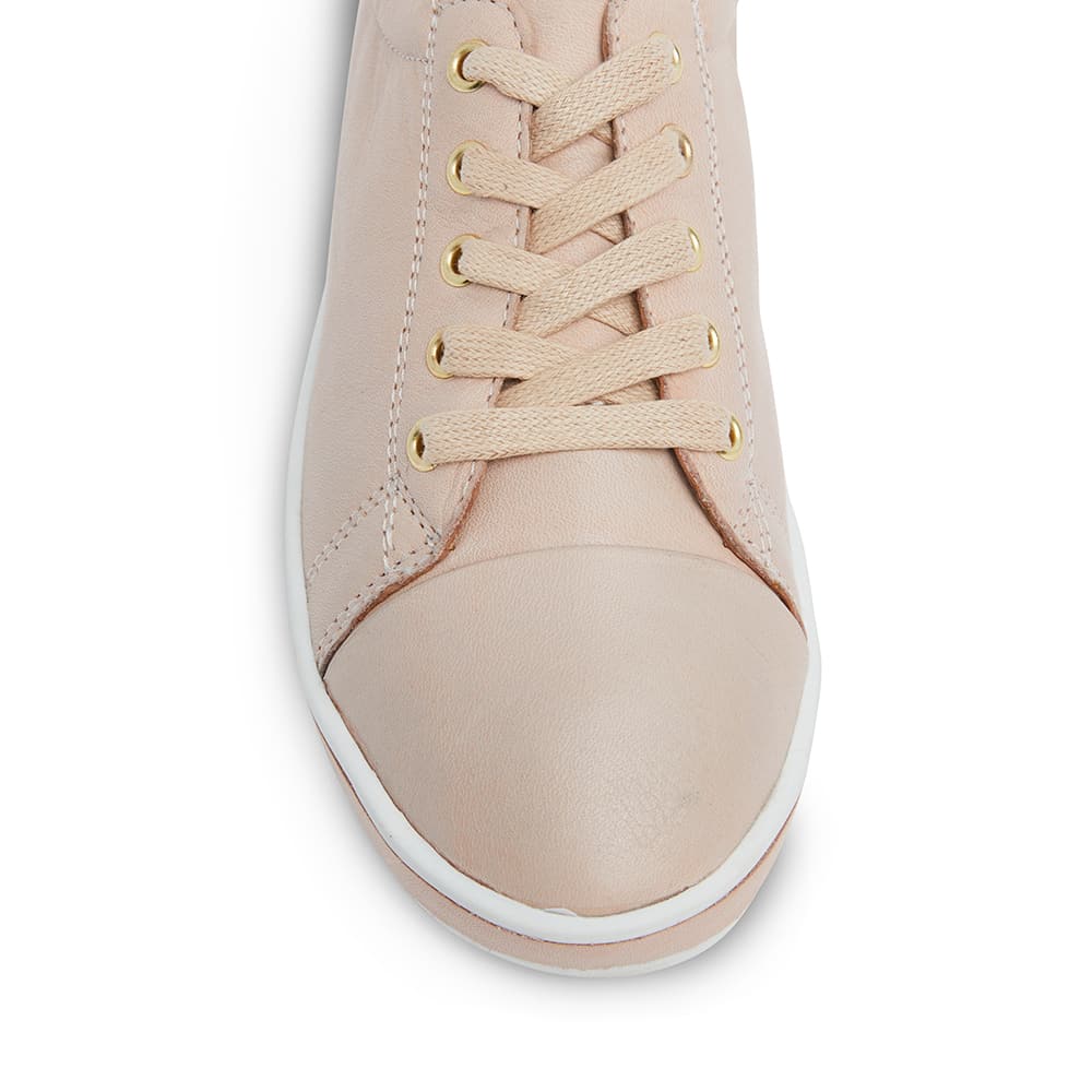 Waffle Sneaker in Blush Leather