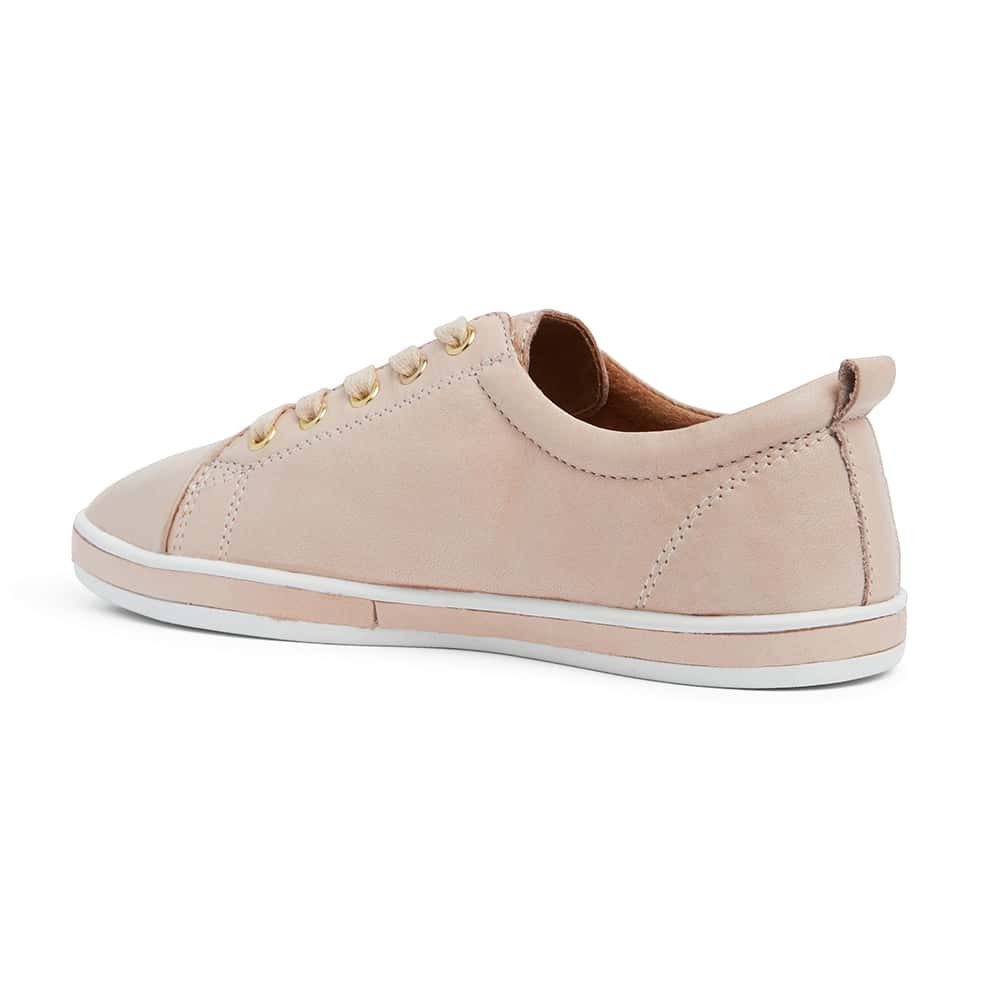 Waffle Sneaker in Blush Leather