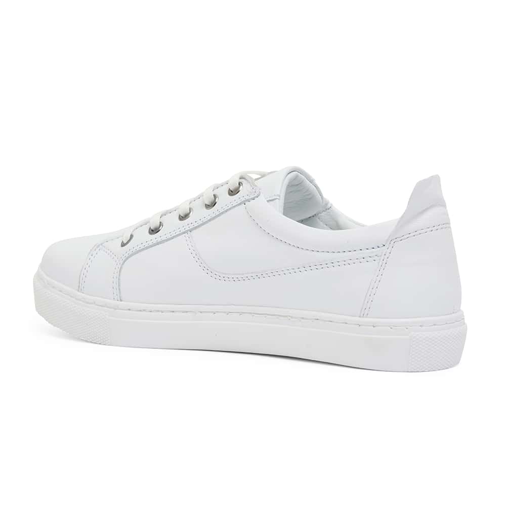 Wales Sneaker in White Leather