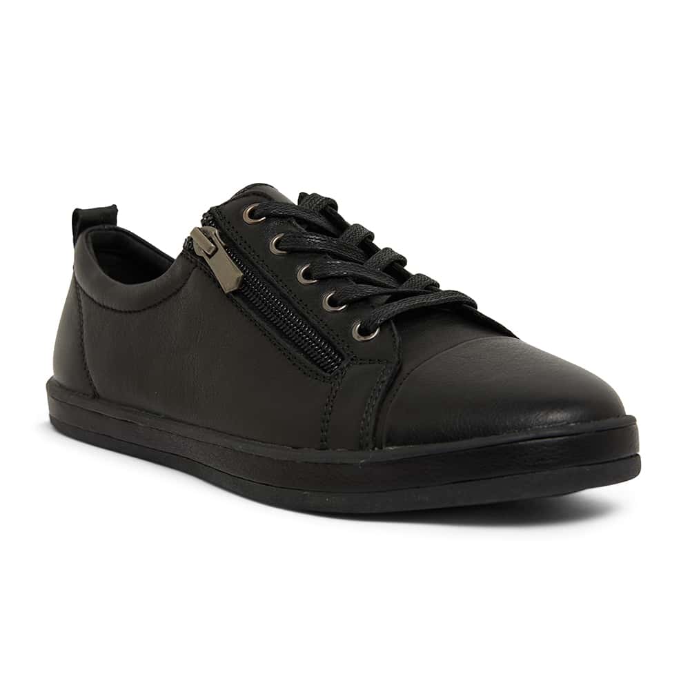 Whisper Sneaker in Black On Black Leather