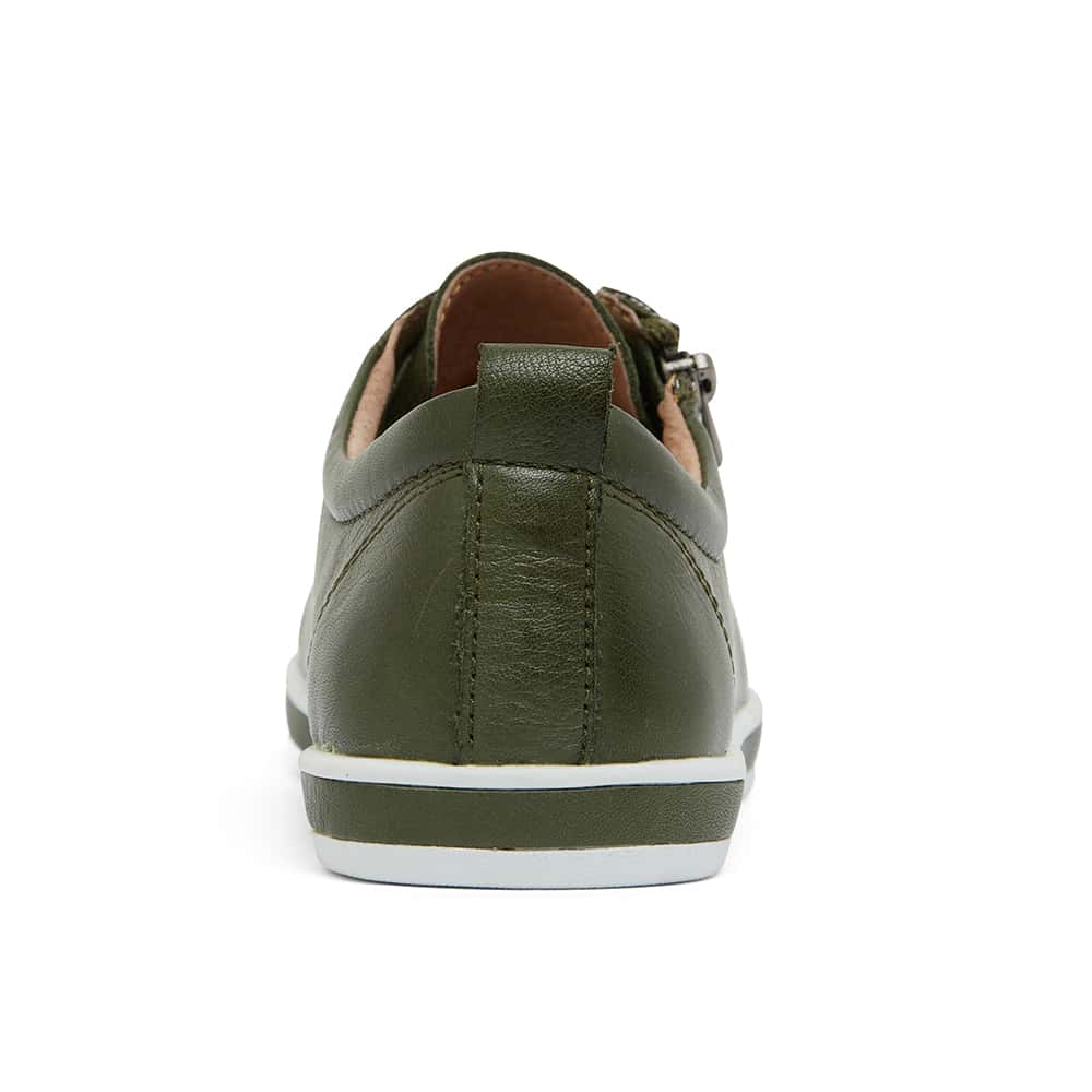 Whisper Sneaker in Khaki Leather