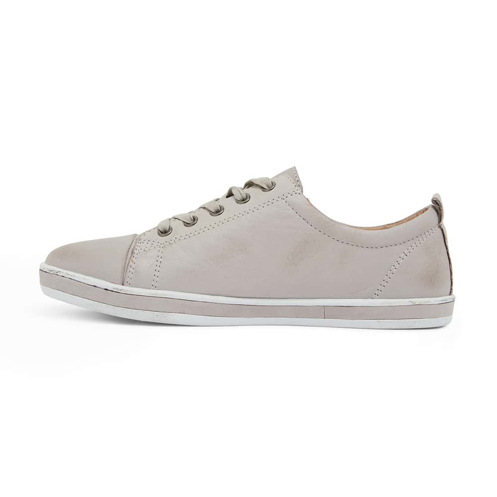 Whisper Sneaker in Light Grey Leather