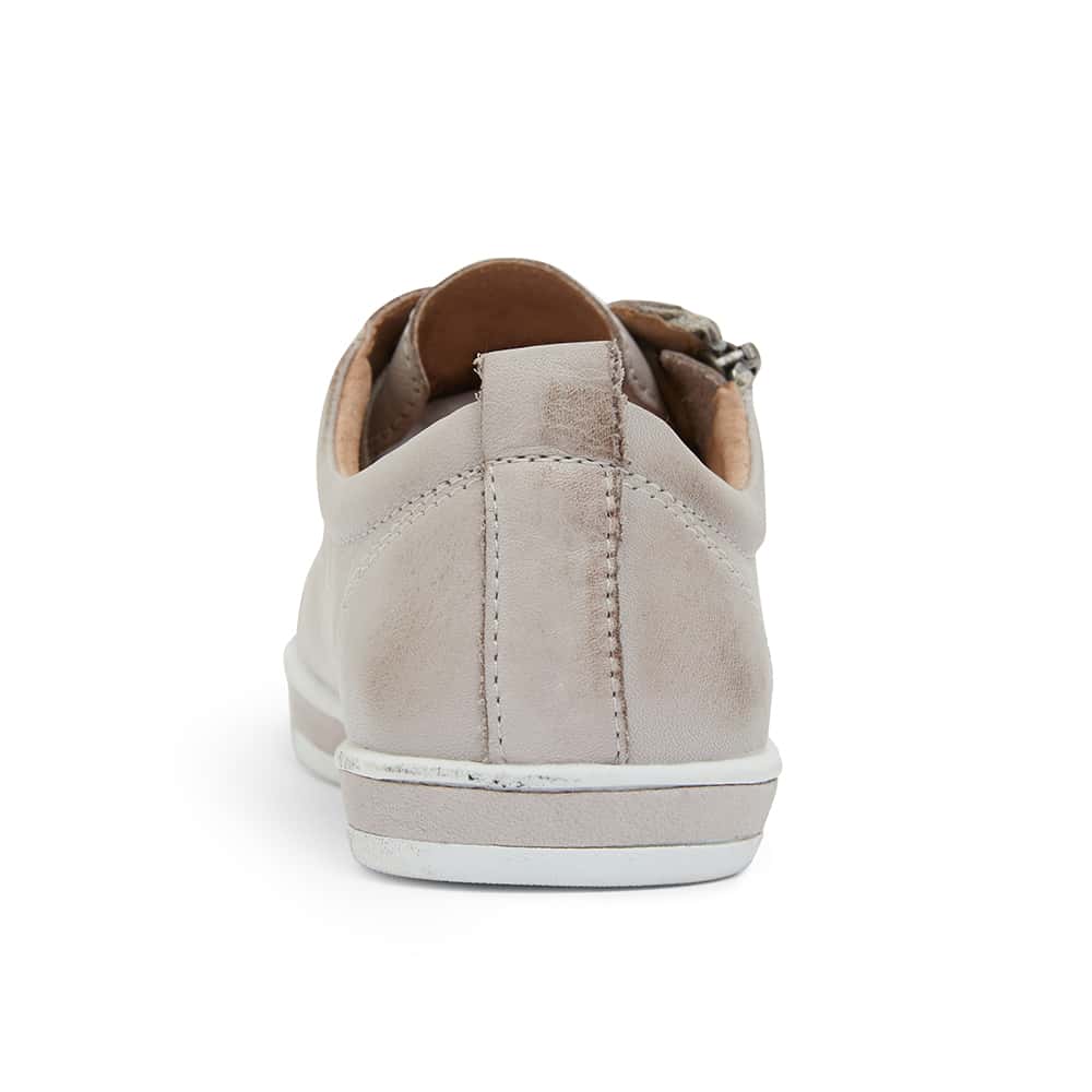Whisper Sneaker in Light Grey Leather