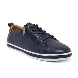 Easy Steps Whisper Sneaker in Navy Leather