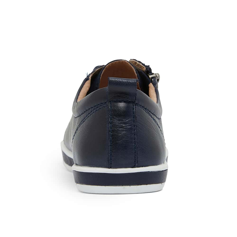 Whisper Sneaker in Navy Leather