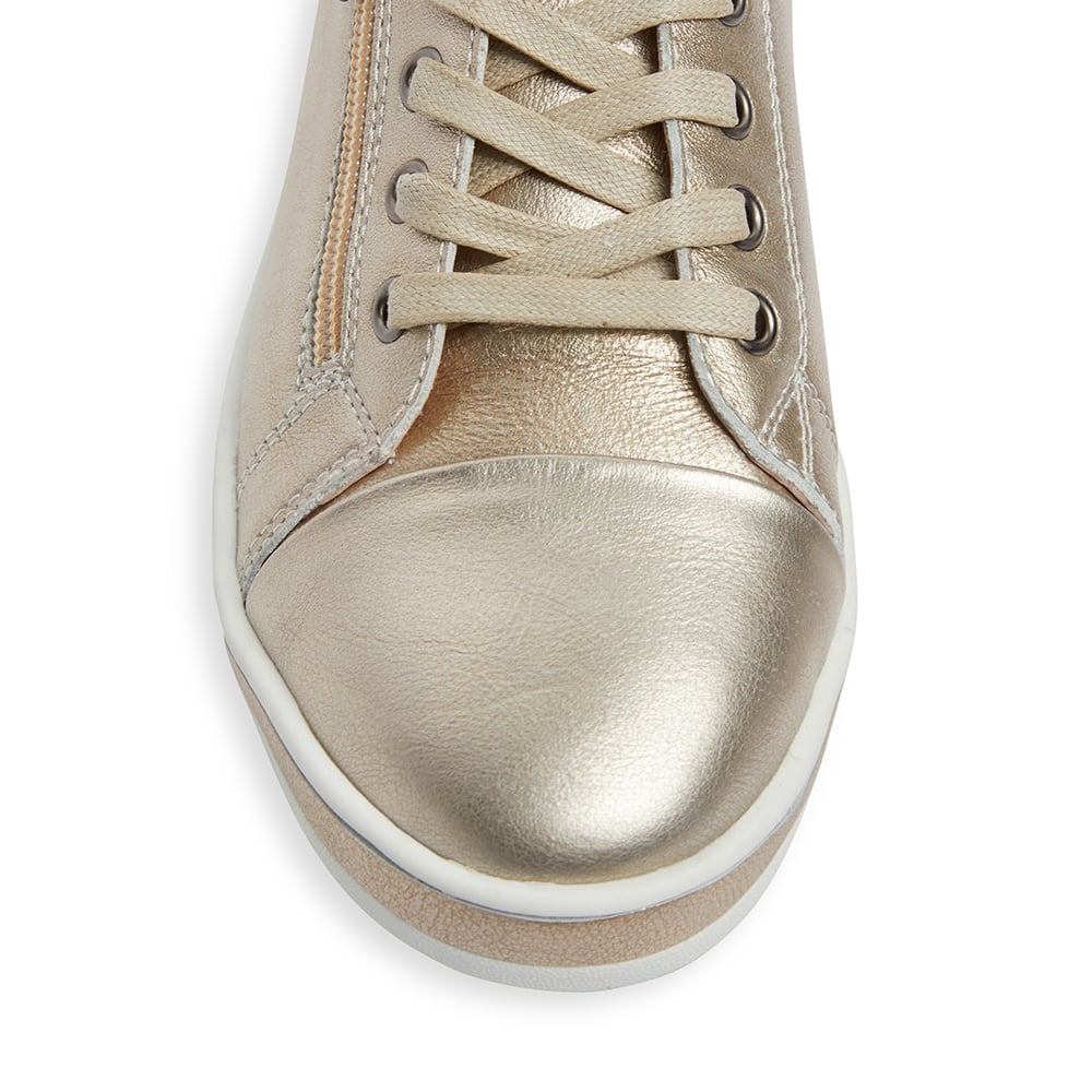 Whisper Sneaker in Soft Gold Leather