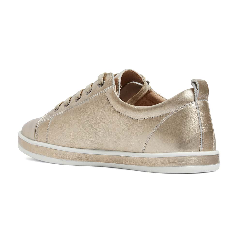 Whisper Sneaker in Soft Gold Leather