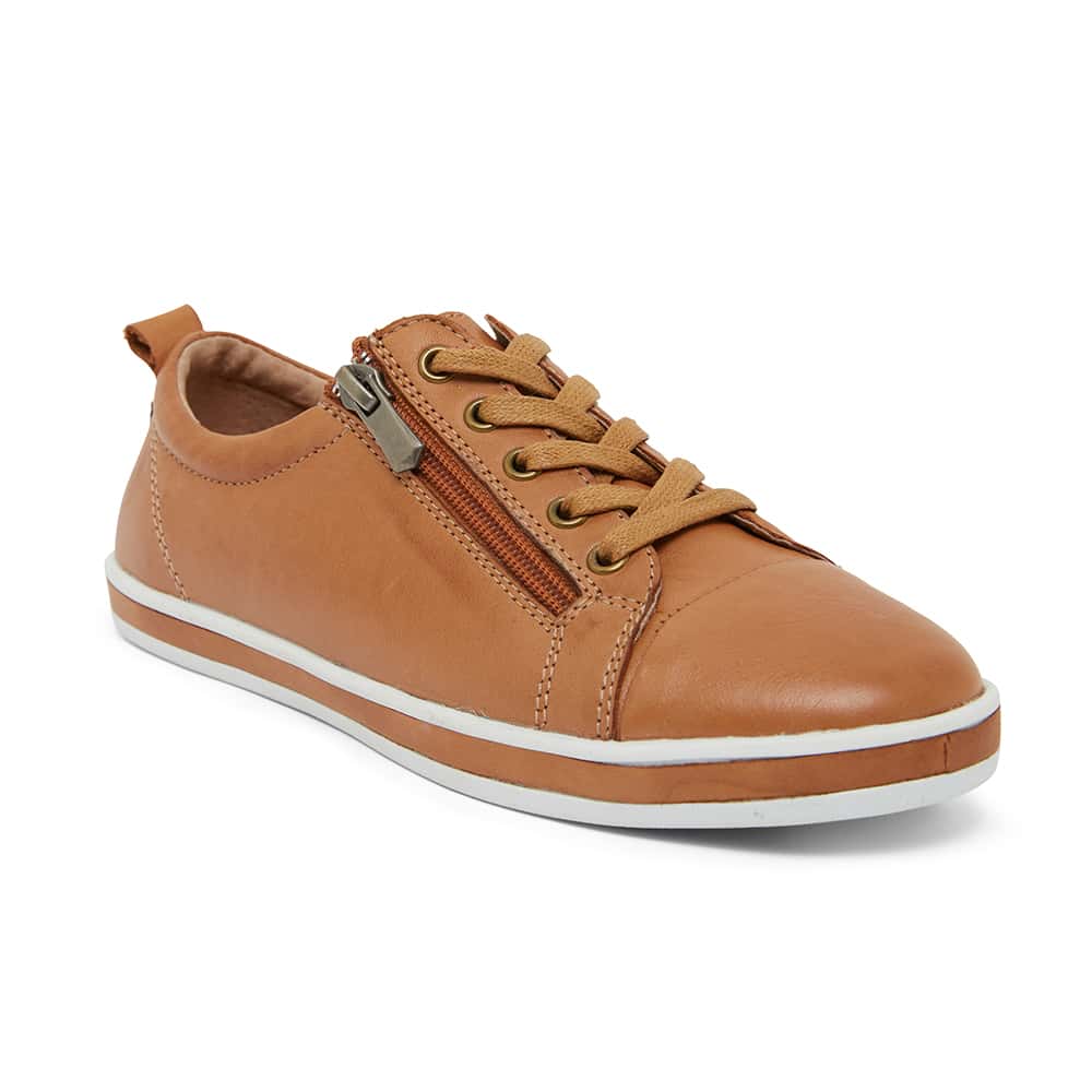 Whisper Sneaker in Tan Leather