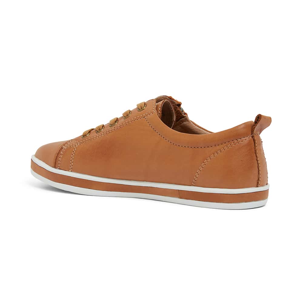 Whisper Sneaker in Tan Leather