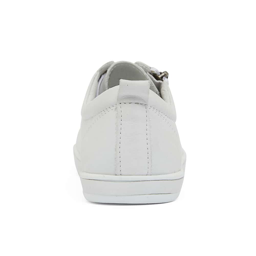 Whisper Sneaker in White Leather