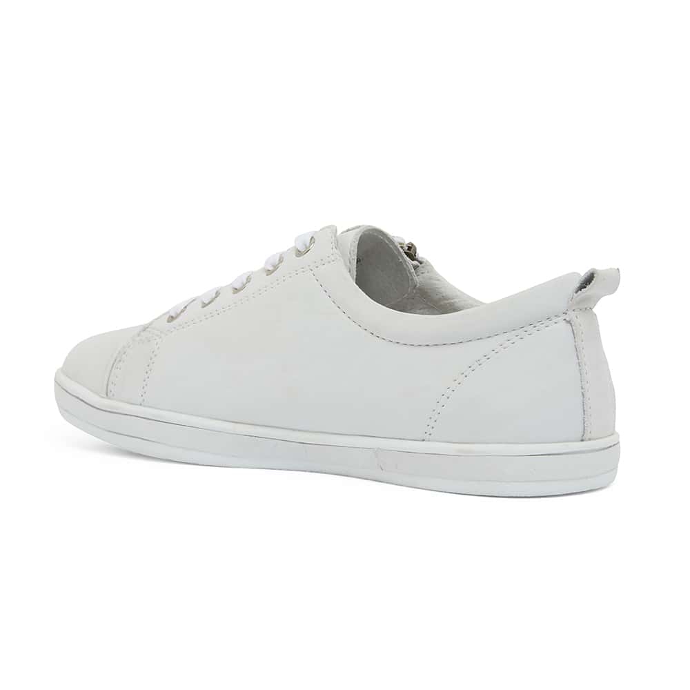 Whisper Sneaker in White Leather