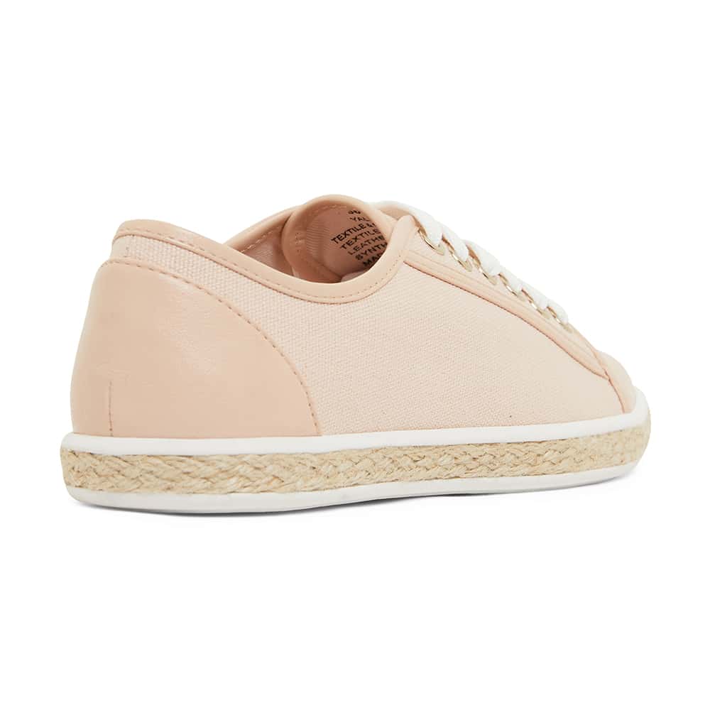 Yale Sneaker in Blush Canvas And Smooth