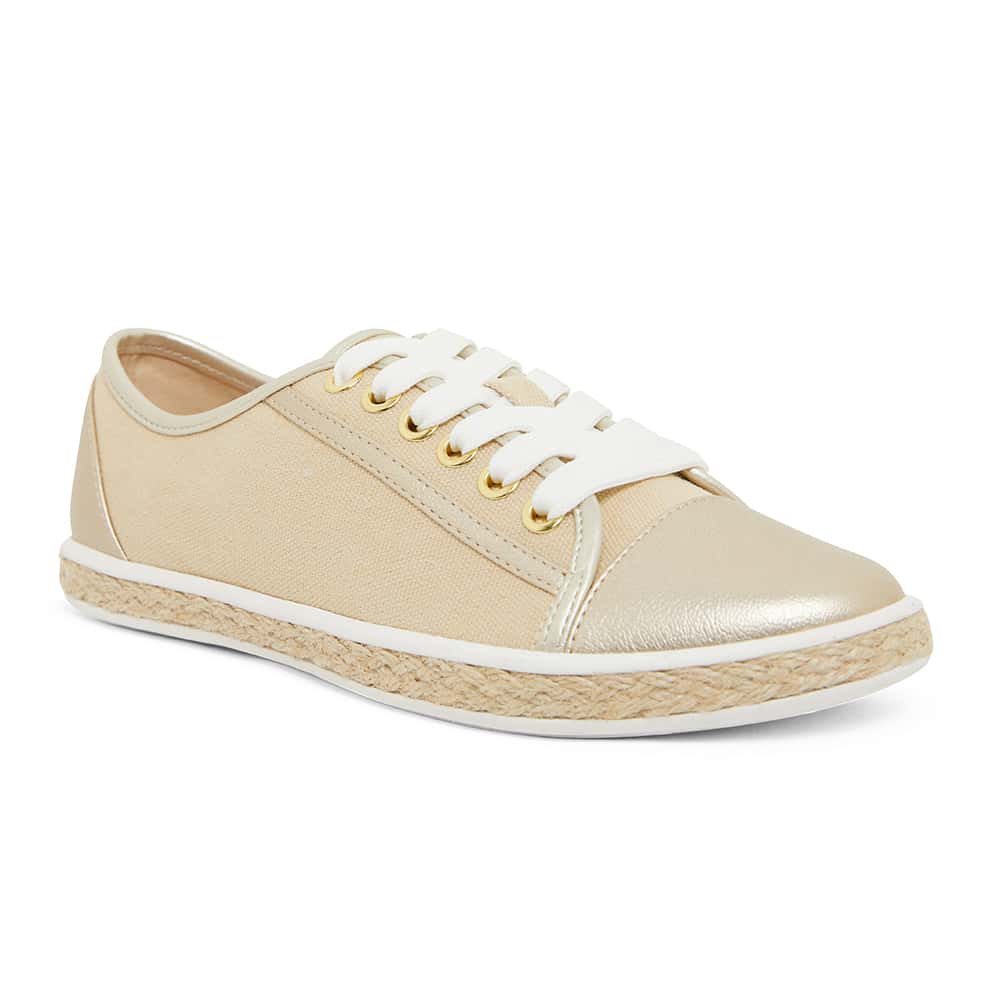 Yale Sneaker in Gold Canvas And Smooth