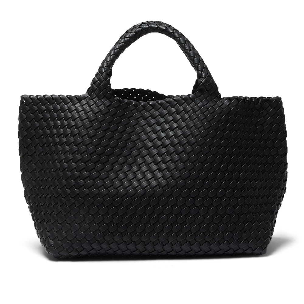 Duet Handbag in Black Weave Fabric